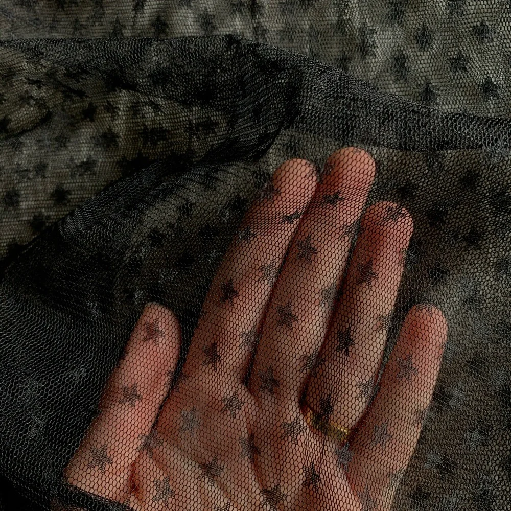 Guess Black Sheer Star Blouse - Picture 4 of 4